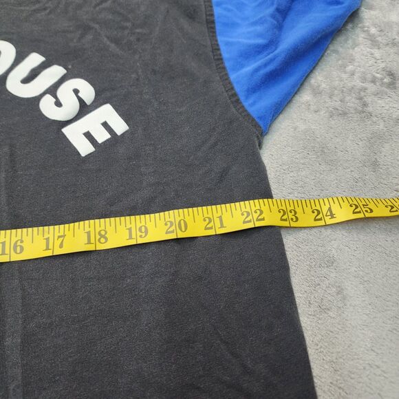 VTG Mickey Mouse Men's Multi Color Block Short Sleeve Hooded Shirt Size L / XL - Picture 14 of 15